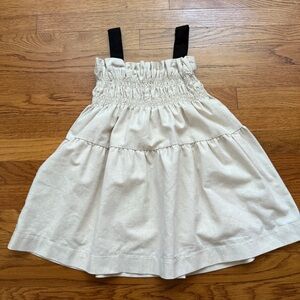 Belati girls linen blend khaki boutique summer dress 3